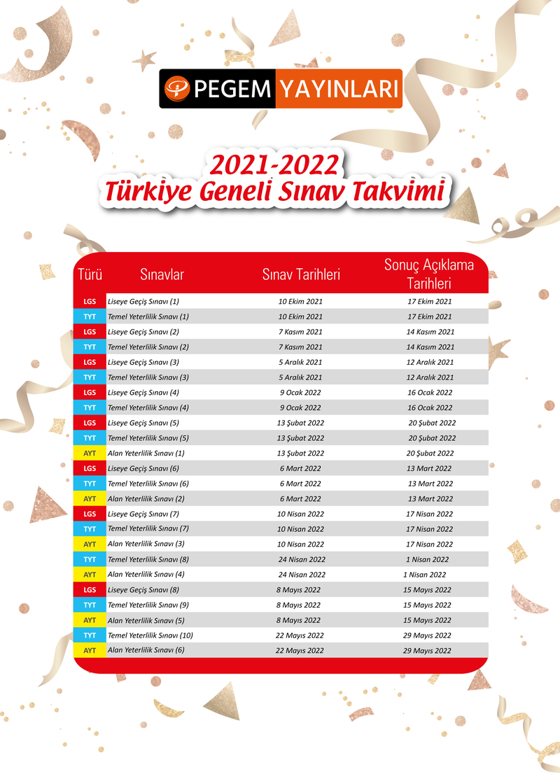 istanbul bakirkoy pegem akademi 2021 2022 turkiye geneli sinav takvimi sinav takvimi