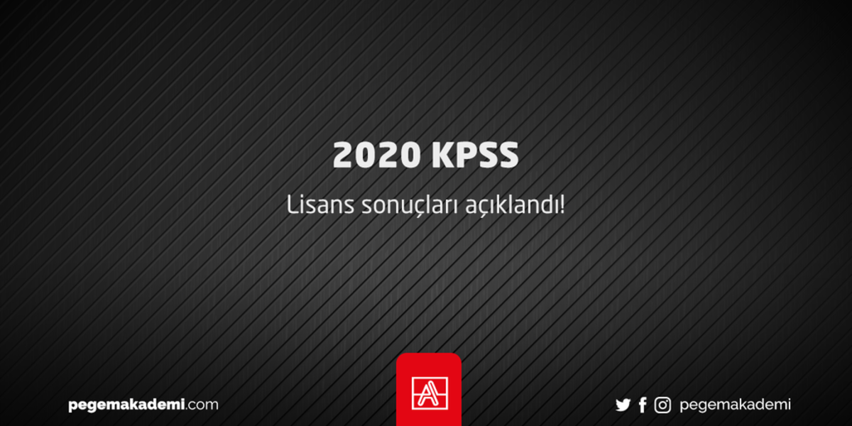Pegem Akademi 2020 Kpss Lisans Sonuclari Aciklandi Duyurular